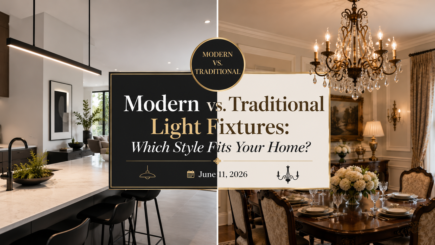 Modern vs. Traditional Light Fixtures: Which Style Fits Your Home?